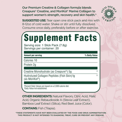 Creatine & Collagen Stick Packs