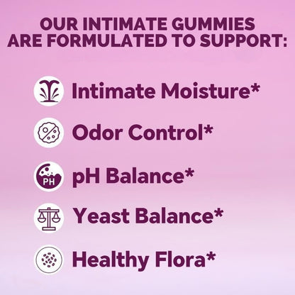 Women’s Probiotic + Slippery Elm Gummies for Enhanced Intimate Health